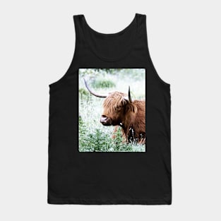 Bull print, Scandinavian print, Scandinavian, Nordic, Trendy print, Styled, Scandinavian art, Modern art, Wall art, Print, Minimalistic, Modern Tank Top